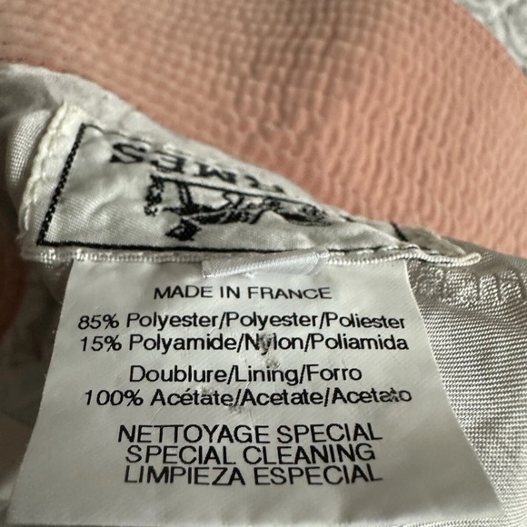 Vintage Hermes Bucket Hat Size 55 Black  Authentic H Logo Embroidered France - Picture 5 of 6